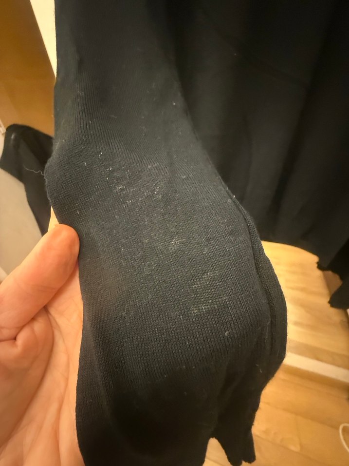 Siyah Kadın Bisiklet Yaka Triko Kazak - Görsel 3