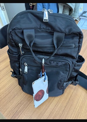 Parfois Charm'li Siyah Sırt Çantası - Görsel 4