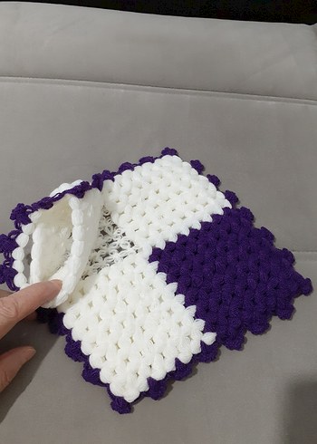 Mavi Beyaz çeyizlik  lif modelleri. - Görsel 9