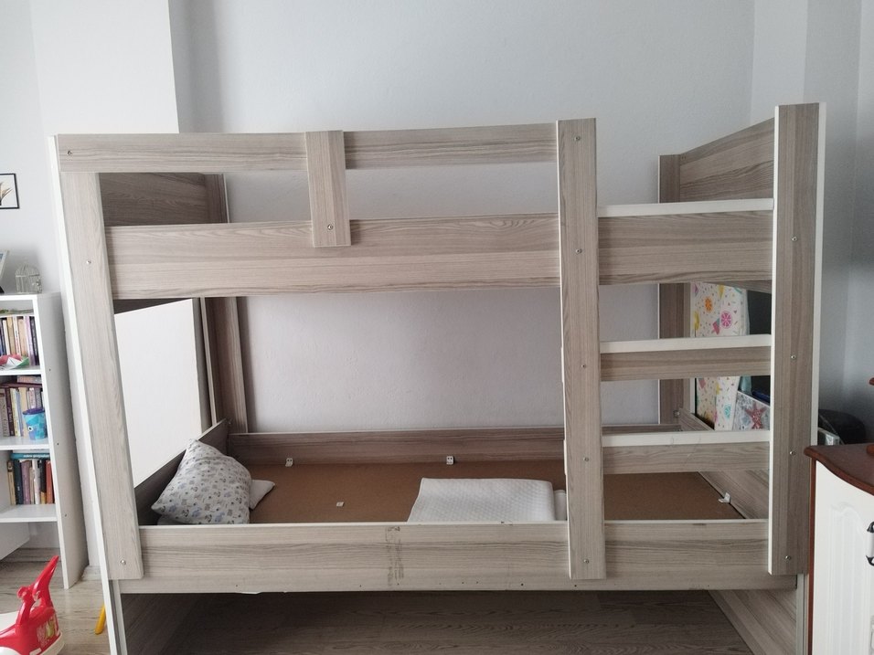 Bej Gri Renkli Çocuk Ranza - Görsel 5