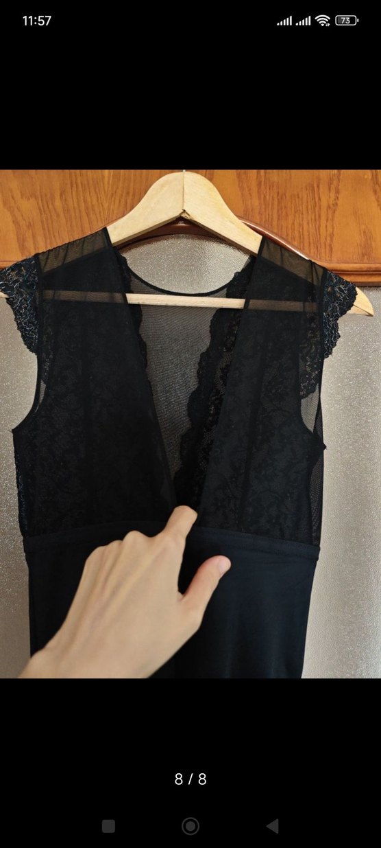 #Oysho dantelli Siyah bodysuit - Görsel 5