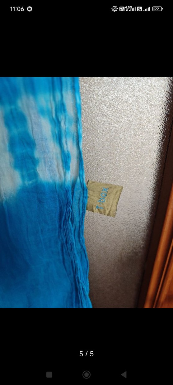 #Tbox 100%pamuk vual batikli şal/pareo - Görsel 5