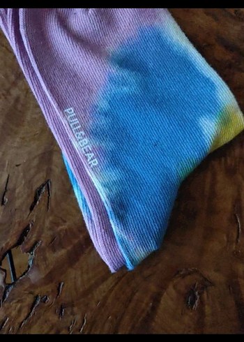 Erkek Pastel Renkli Tie-Dye Soket Çorap - Görsel 5