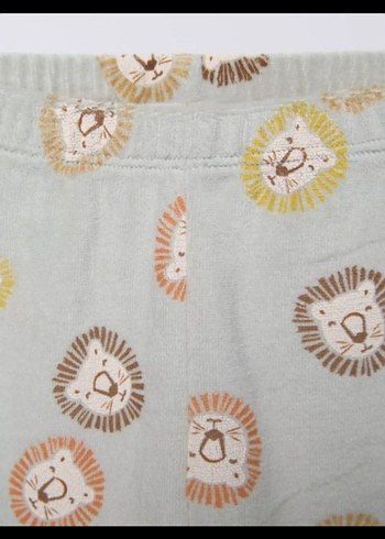 6 Yaş Beden #Zara yumuşak aslan yavrulu pijama set
