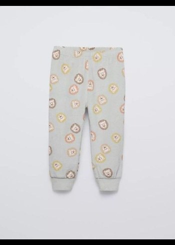 Zara #Zara yumuşak aslan yavrulu pijama set