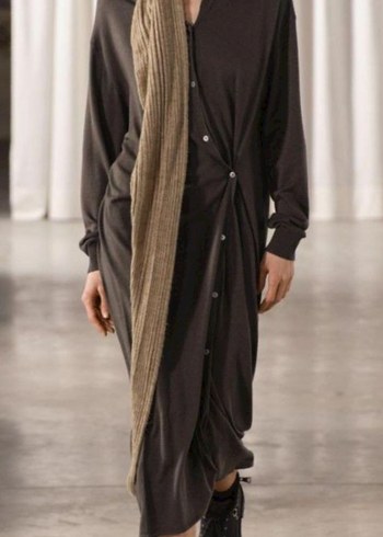 #Zara yün karışımlı triko elbise/tunik