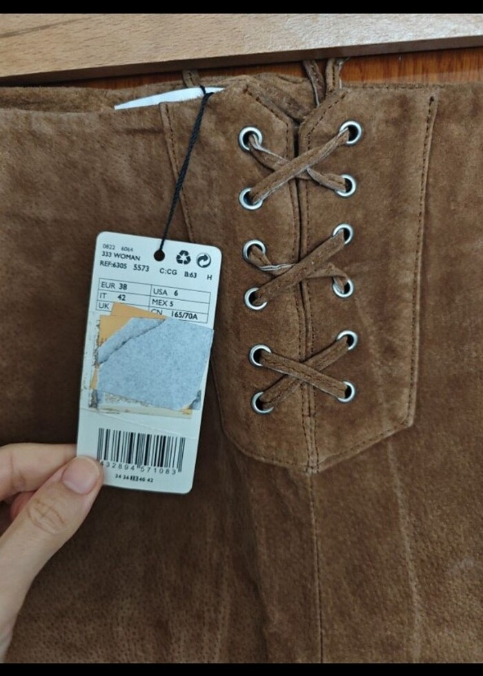 #Mango gerçek süet şort - Görsel 3