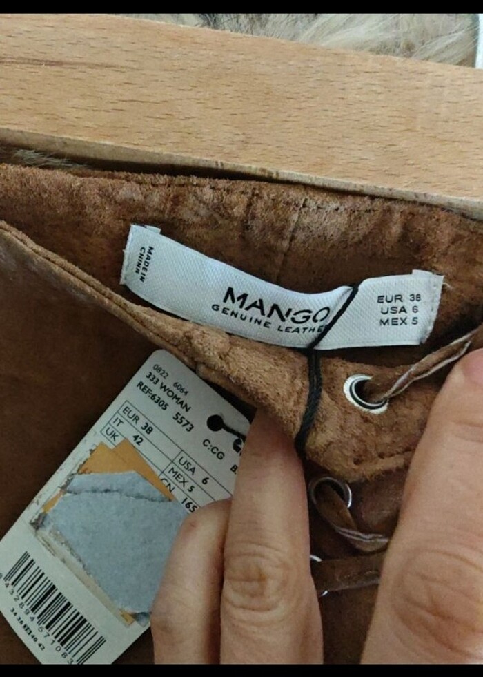 #Mango gerçek süet şort - Görsel 2