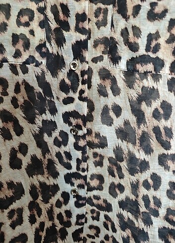 xl Beden çeşitli Renk Zara leopar desenli harika gömlek????