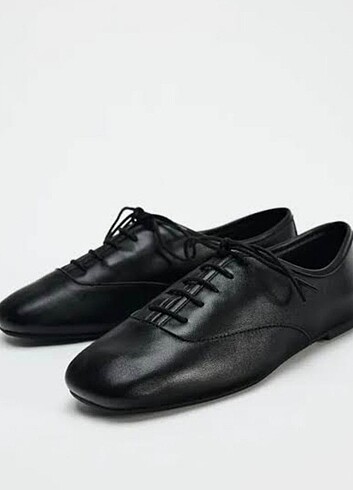 #Zara 100%gerçek deri blucher ayakkabı????
