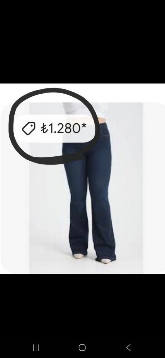 full likralı ispanyol paça kot pantolon - Görsel 2