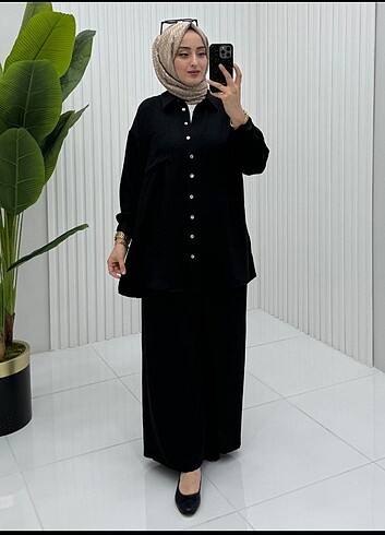 Tunik pantolon tesettür takım