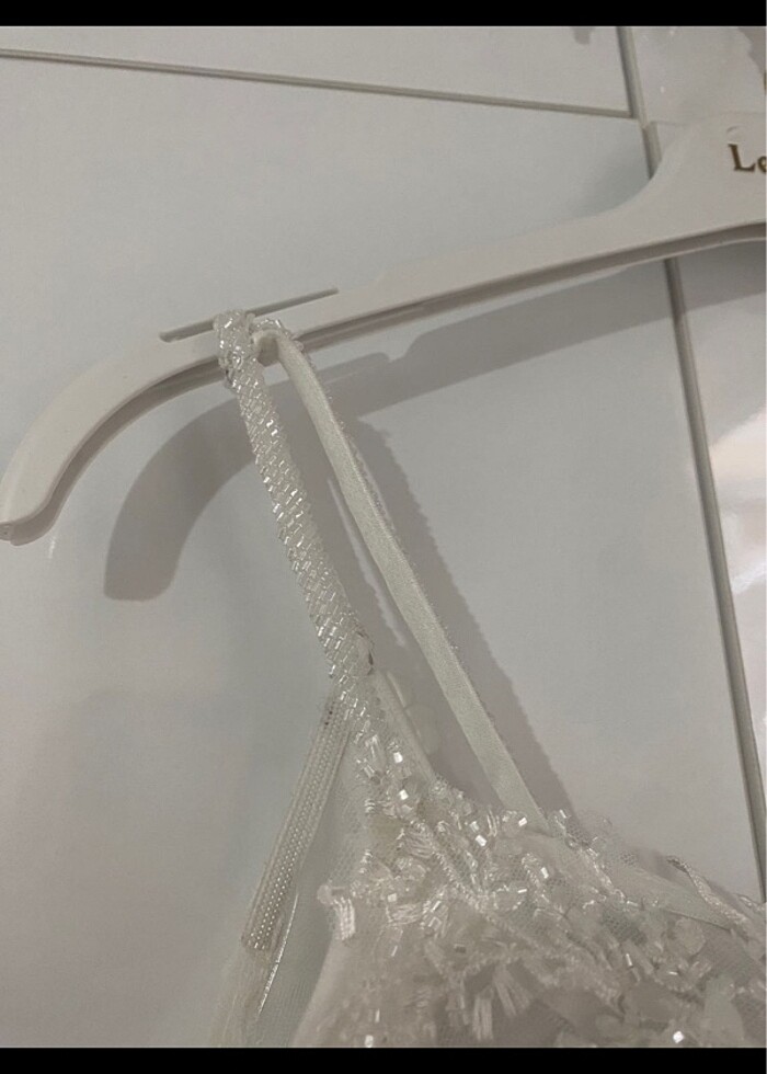 Askılı Çiçekli Helen Gelinlik - Görsel 5