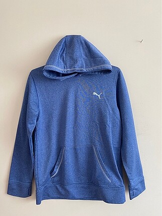 Puma Mavi Hoodie Sweatshirt Erkek 14Y