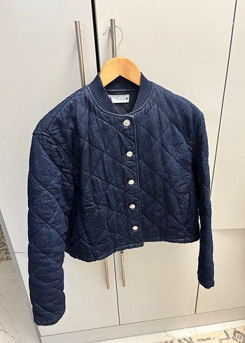 Düğmeli Kapitone Zara Denim Ceket - Görsel 2