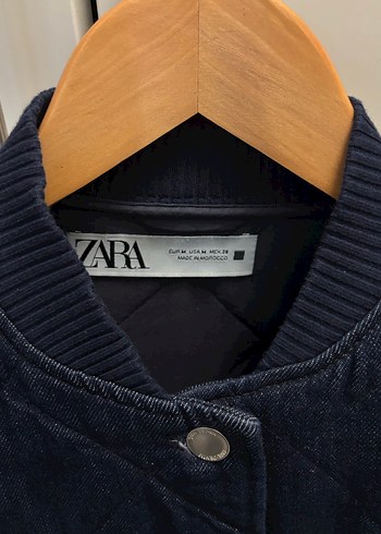 Düğmeli Kapitone Zara Denim Ceket - Görsel 3