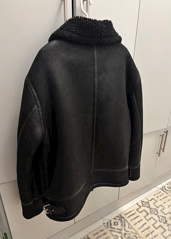 Zara Kürklü Siyah Erkek Ceket - Görsel 6