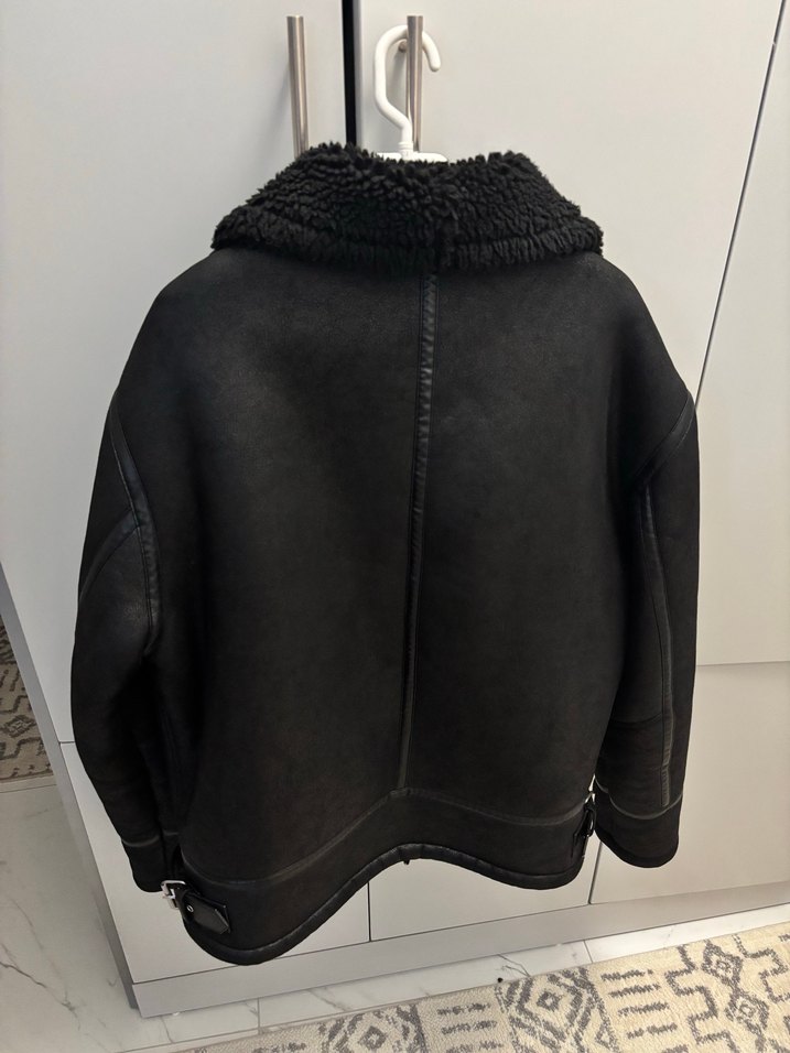 Zara Kürklü Siyah Erkek Ceket - Görsel 5