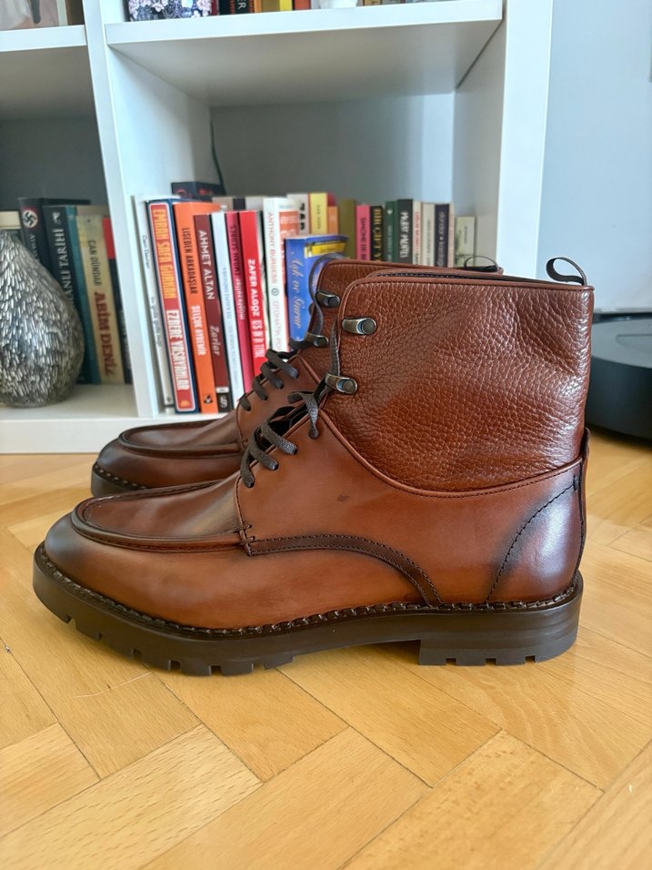 Kahverengi Deri Erkek Bot - Görsel 2