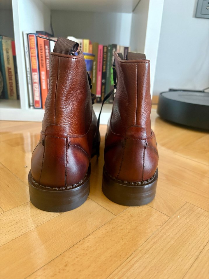 Kahverengi Deri Erkek Bot - Görsel 4