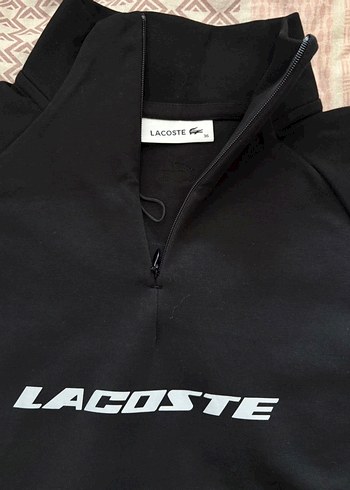 Lacoste Siyah Uzun Kollu Sweatshirt Elbise - Görsel 4