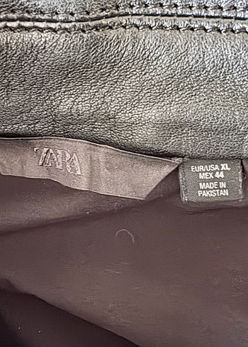 Zara Erkek Siyah Gerçek Deri Ceket - Görsel 4