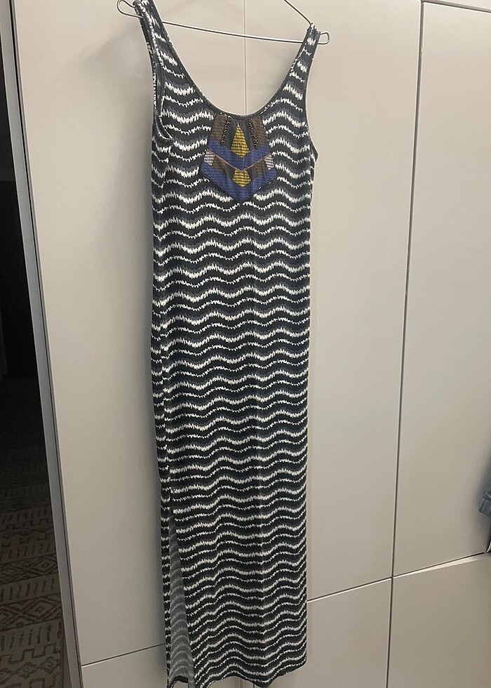 Günlük askılı elbise - Görsel 2