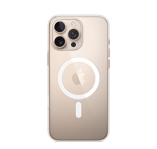 iPhone 16 Pro Max için MagSafe özellikli Şeffaf Kılıf