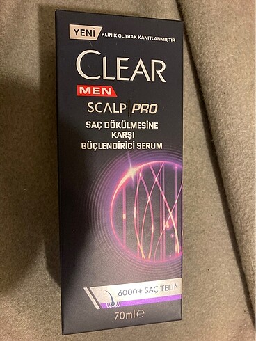 Clear Men Scalp Pro Saç Dökülmesine Karşı Güçlendirici serum 70 