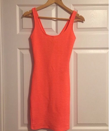 Bershka Bershka neon pembe elbise