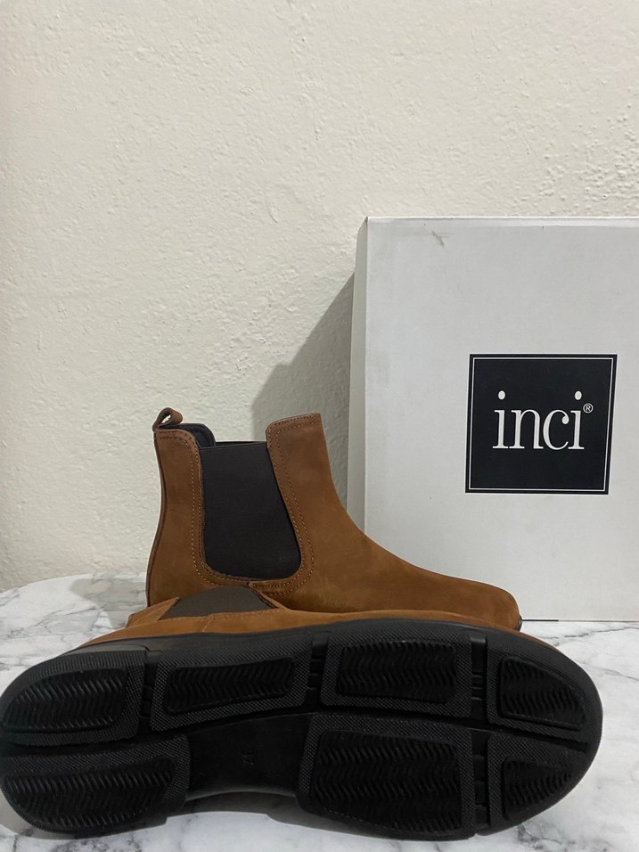 İnci Kadın Kahverengi Deri Bot - Görsel 3