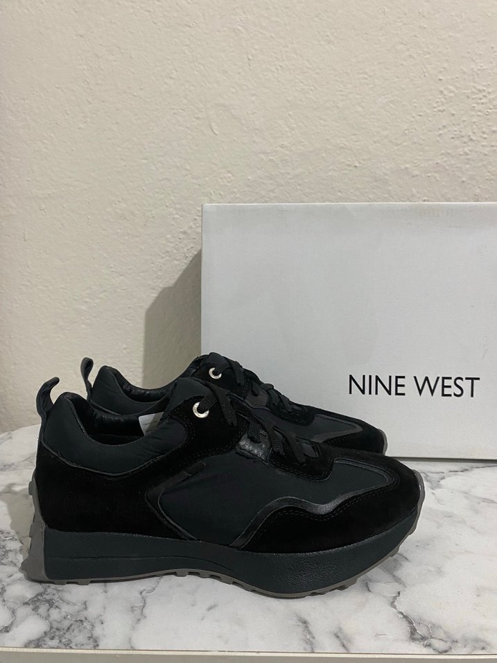 Nine West Siyah Süet Platform Spor Ayakkabı - Görsel 2