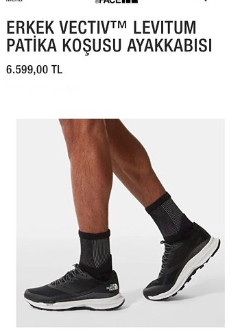 The North Face Siyah Erkek Spor Ayakkabı ORJİNAL SIFIR KUTU - Görsel 5