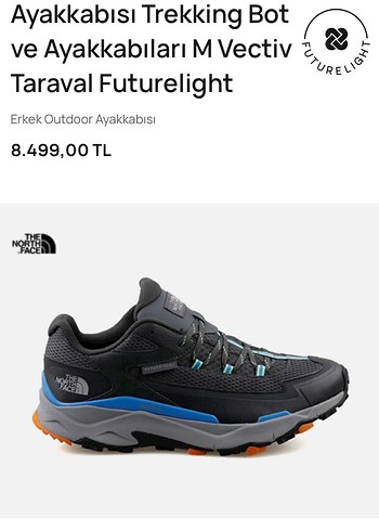 The North Face GRİ ORJİNAL SIFIR KUTULU OUTDOOR AYAKKABI - Görsel 5