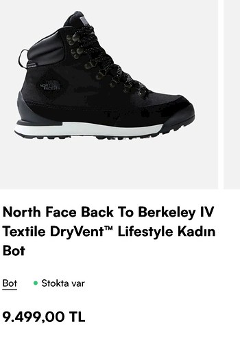 The North Face Kadın Siyah Outdoor Bot Sıfır kutulu su geçirmez - Görsel 5