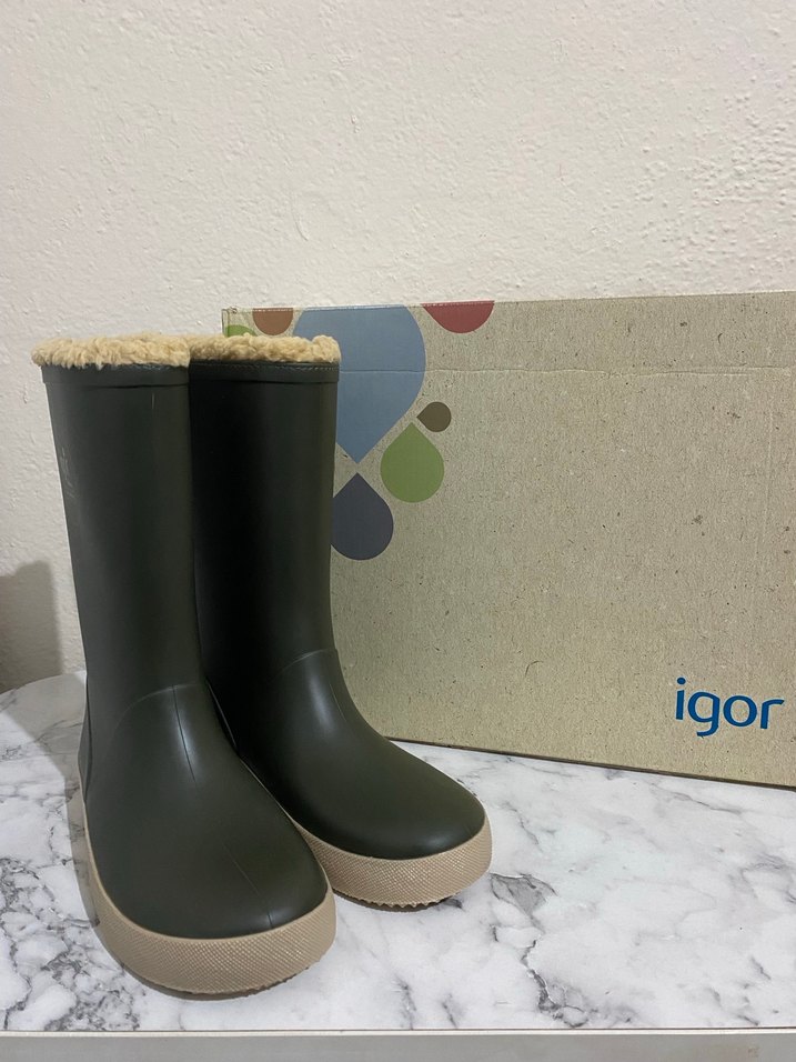 İgor Erkek Çocuk Kürklü Haki Çizme - Görsel 2