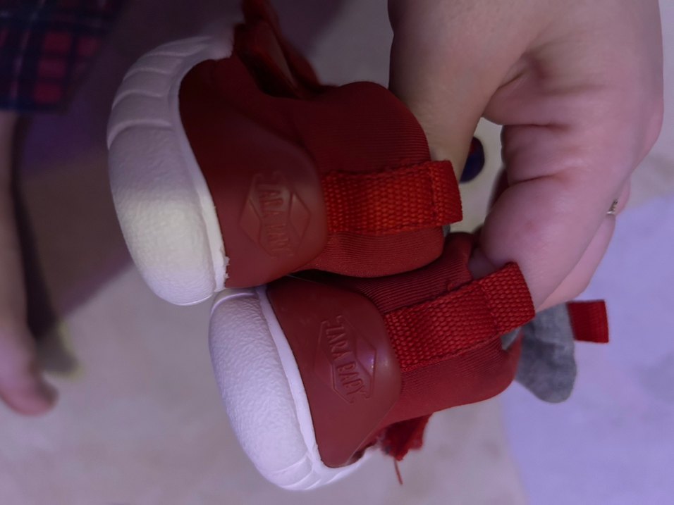 Kırmızı Spor Ayakkabı Velcro - Görsel 3