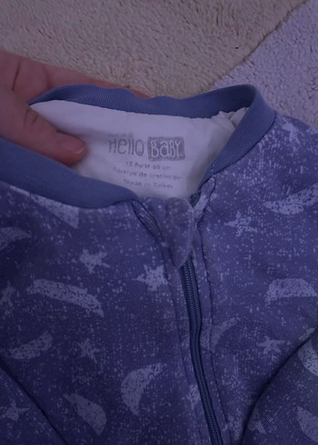 Mavi Erkek Bebek Örgü Tulum - Görsel 2