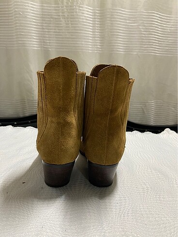 35 Beden camel Renk #Zara #Bot #Taba #Süet #35