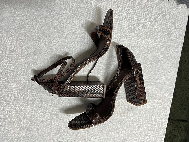Asos #Asos #Topuklu #Sandalet #Yılan #Derisi #Orijinal