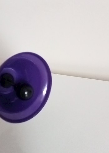 Mor Kulp Detaylı El Çanı - Görsel 3