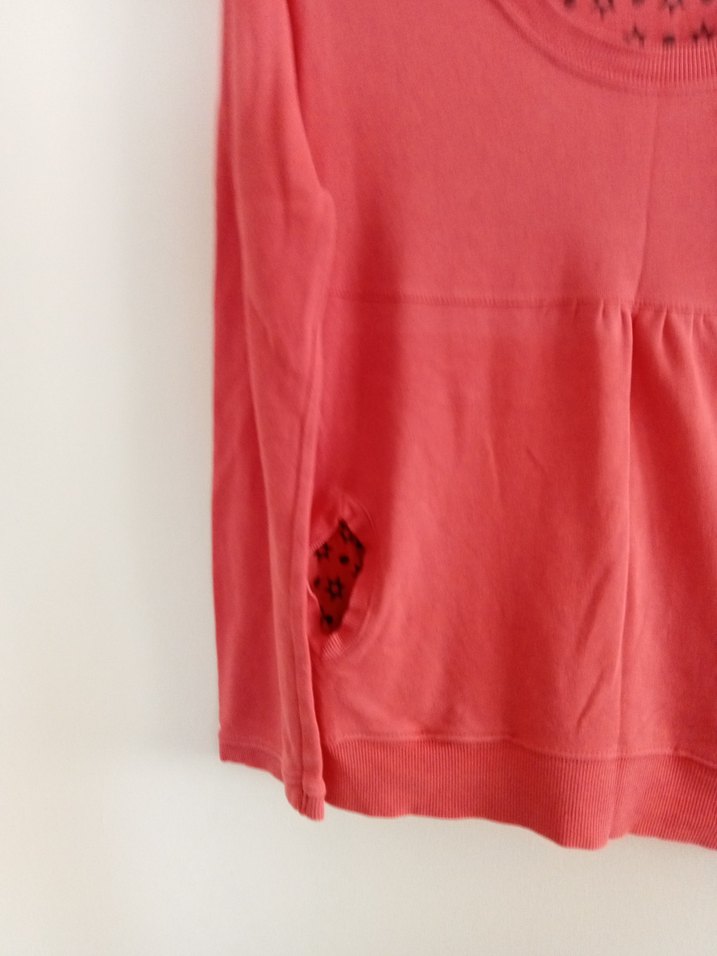 Pembe Uzun Kollu Kadın Sweatshirt - Görsel 4