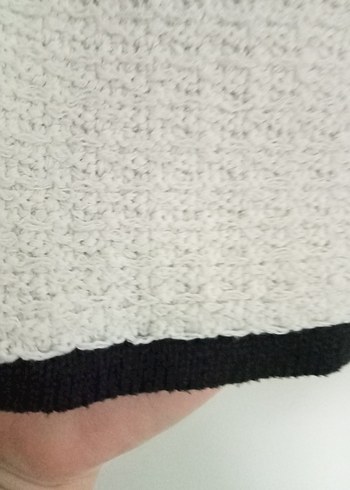 Düğmeli Beyaz Mini Vintage Hırka - Görsel 7