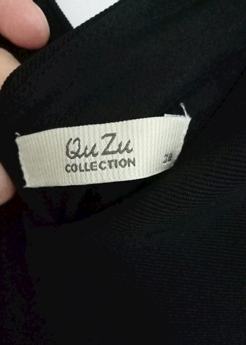 Siyah V Yaka Elbise - Görsel 7