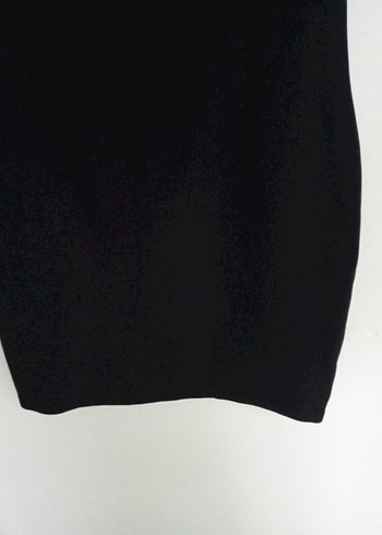 Siyah V Yaka Elbise - Görsel 3