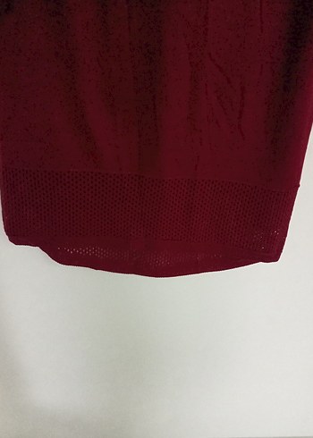 Bordo Kadın Triko Tunik - Görsel 2