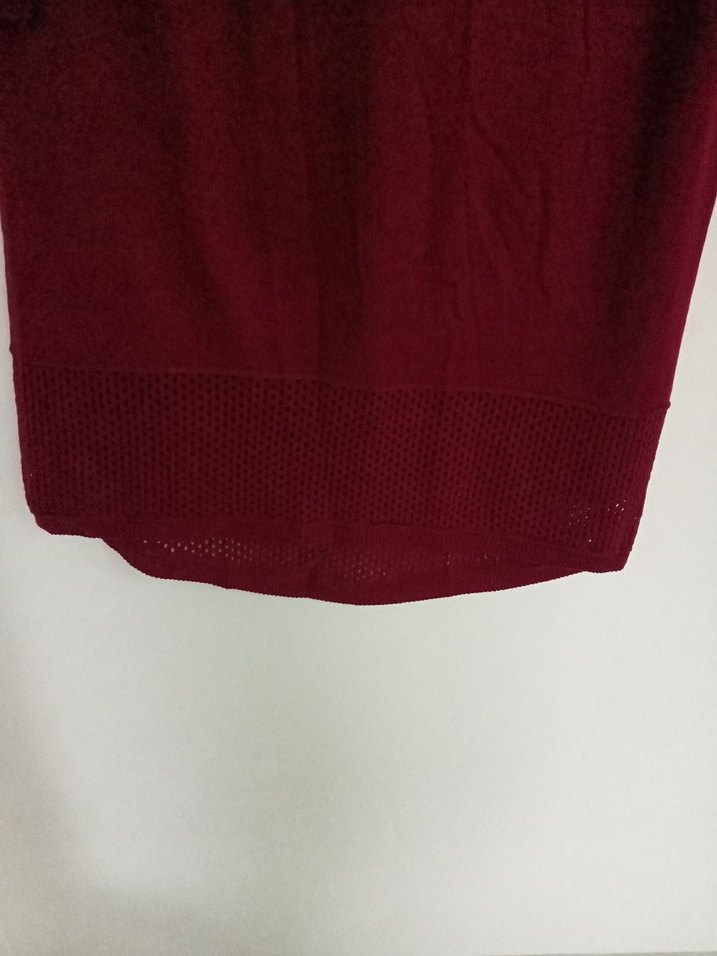 Bordo Kadın Triko Tunik - Görsel 2