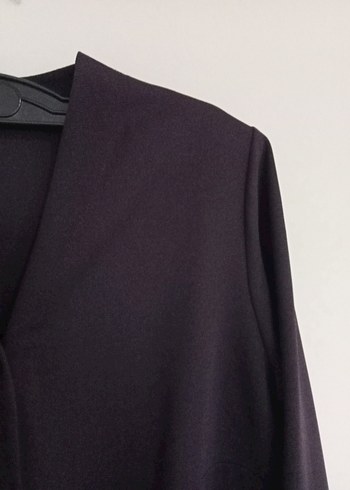 Düğmeli cepli  Mor  Kadın hirka - Görsel 7
