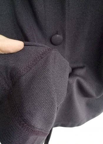 Düğmeli cepli  Mor  Kadın hirka - Görsel 6