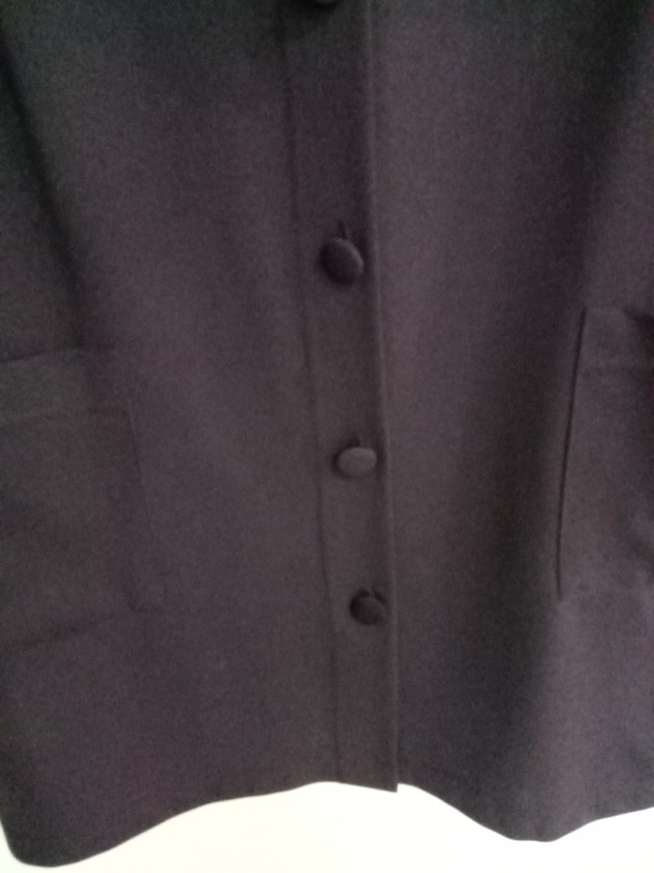 Düğmeli cepli  Mor  Kadın hirka - Görsel 5